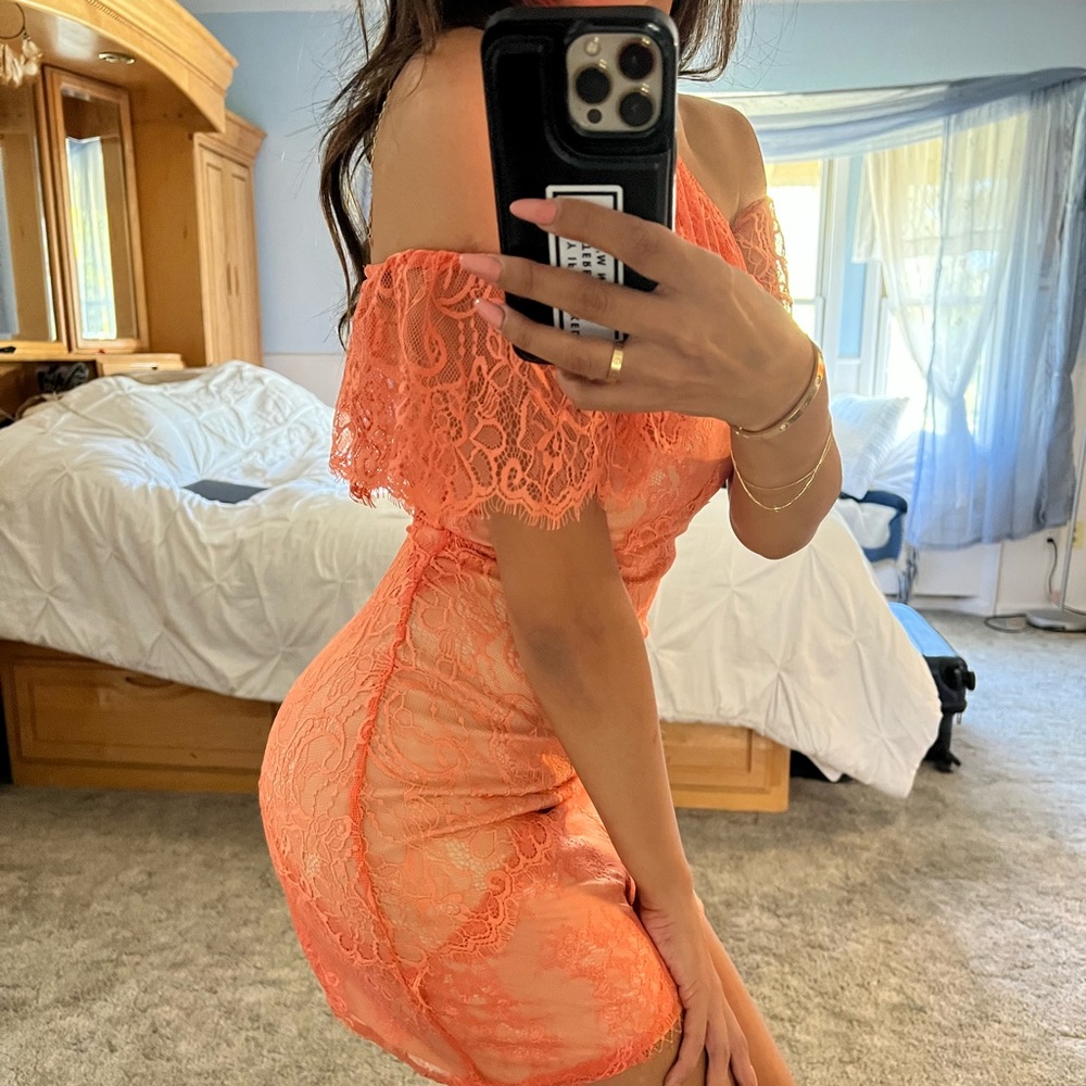 Bebe Off the shoulder dress